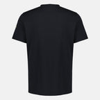 T-shirts Navy Gestreiftes Logo Baumwoll-T-Shirt Moncler Bleu foncé Homme