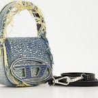 Bolsos bandolera Bolso de Denim 1DR XS con Rhinestones Diesel Azul Femme