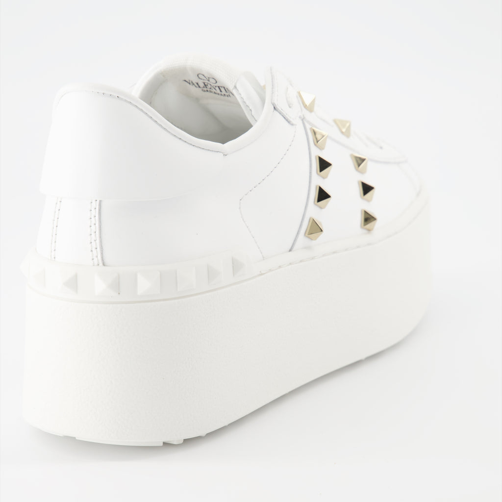 Sneaker Rockstud Plattform Sneakers Valentino Garavani Weiß Femme