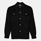 Vestes Camicia Over in Lana Drole De Monsieur Noir Homme