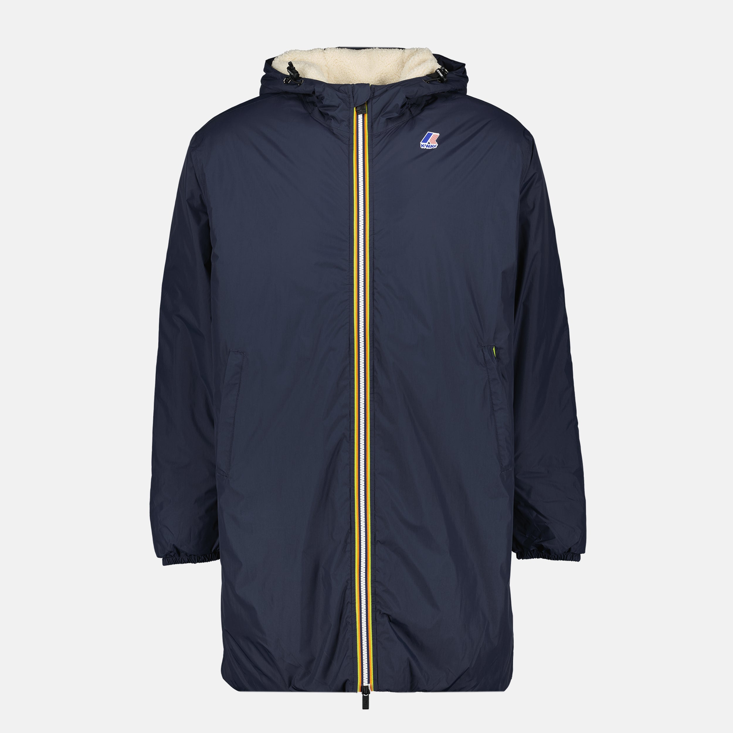 Image of the K-Way Le Vrai 4.0 Eiffel Orsetto parka for Unisex - Autumn-Winter 2025 Season - Front View