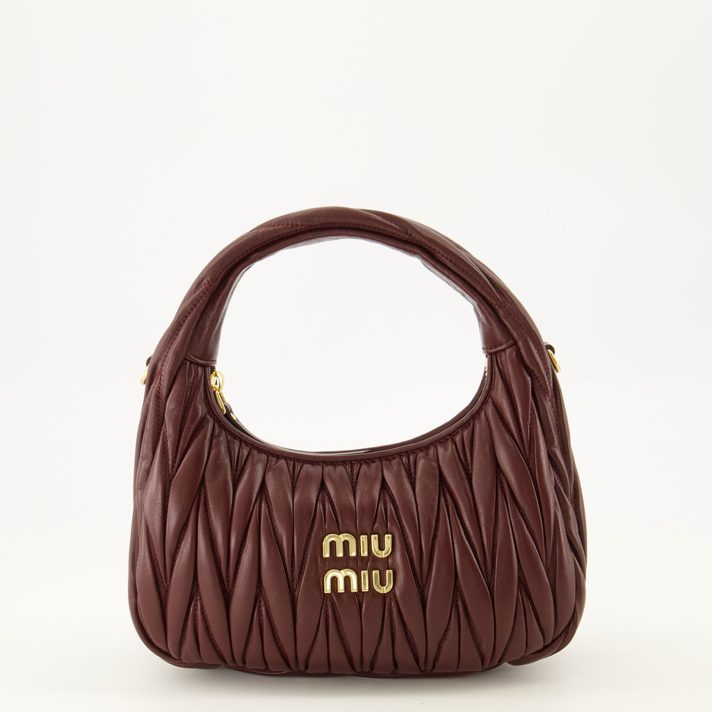 Sacs à main et épaule Sac Hobo Wander bordeaux Miu Miu Bordeaux Femme