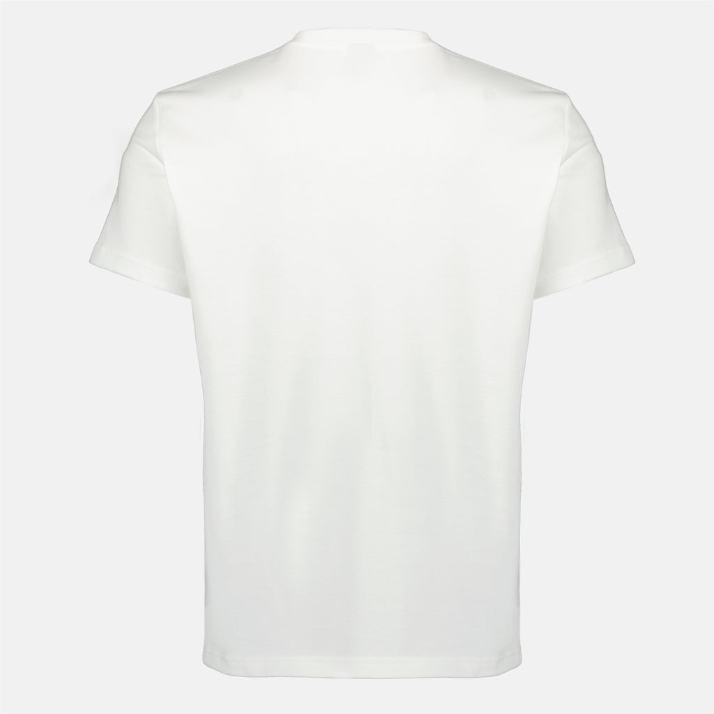 T-shirts T-shirt Bianco in Cotone Ricamato CD Dior Blanc Homme
