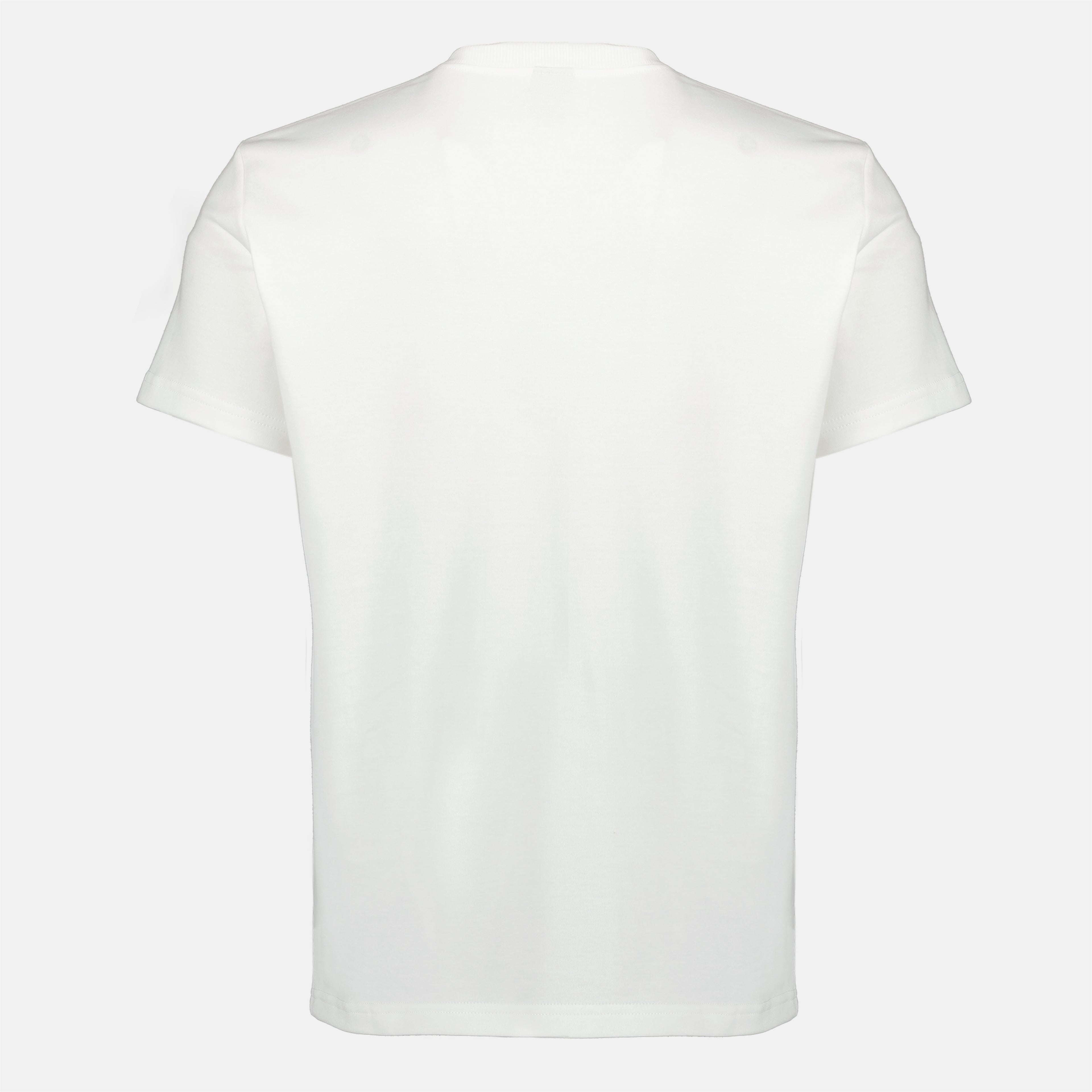 T-shirts T-shirt Bianco in Cotone Ricamato CD Dior Blanc Homme