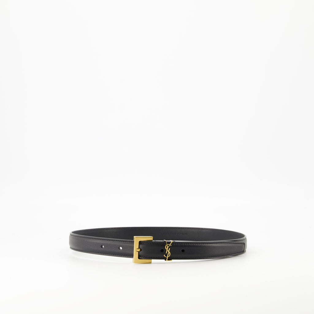 Cintos Cinto Fine Cassandre Saint Laurent Preto Femme