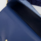 Handtaschen und schultertaschen Sac AllTime en denim Valentino Garavani Blau Femme