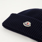 Chapéus, bonés e gorros Bonnet en laine et cachemire Moncler Azul Homme