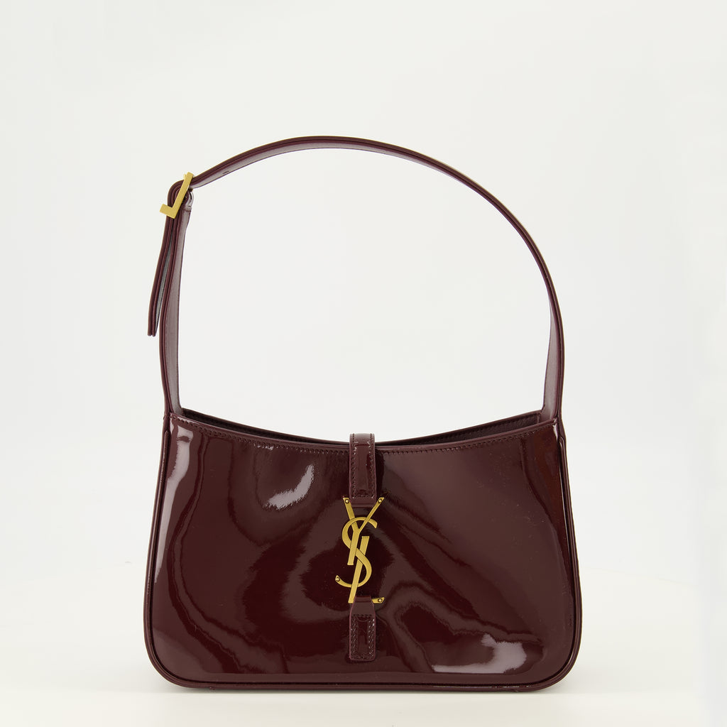 Sacs à main et épaule Saco Le 5 à 7 em Couro Verniz Bordeaux Saint Laurent Bordeaux Femme