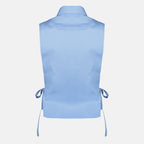Chemises Camicia di popeline blu Miu Miu Bleu Femme