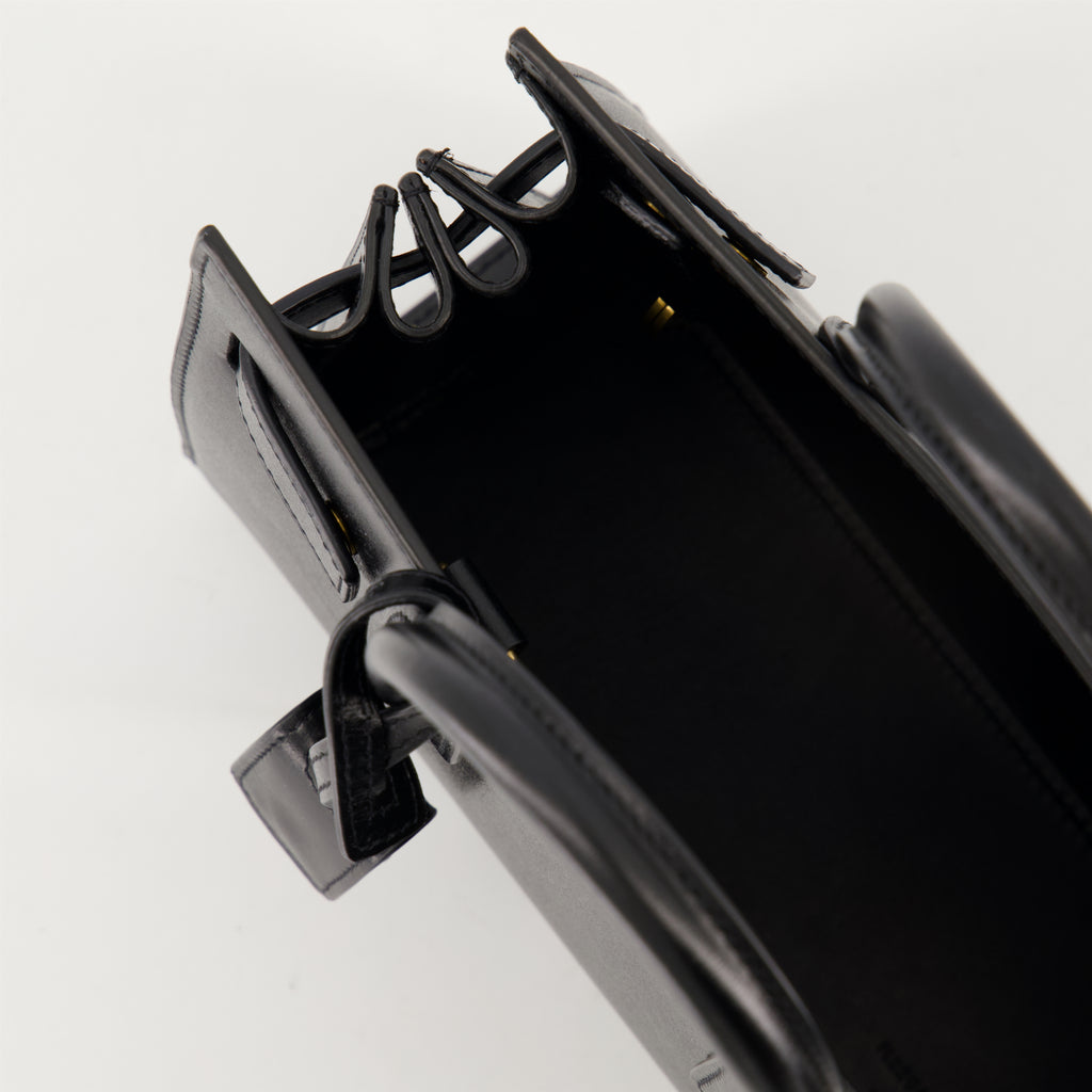 ハンドバッグ・ショルダーバッグ レザー デイ バッグ Saint Laurent 黒 Femme