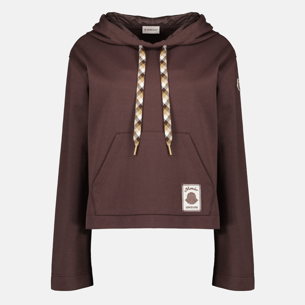 Sweatshirts Sweat à capuche marron Moncler Marron Femme