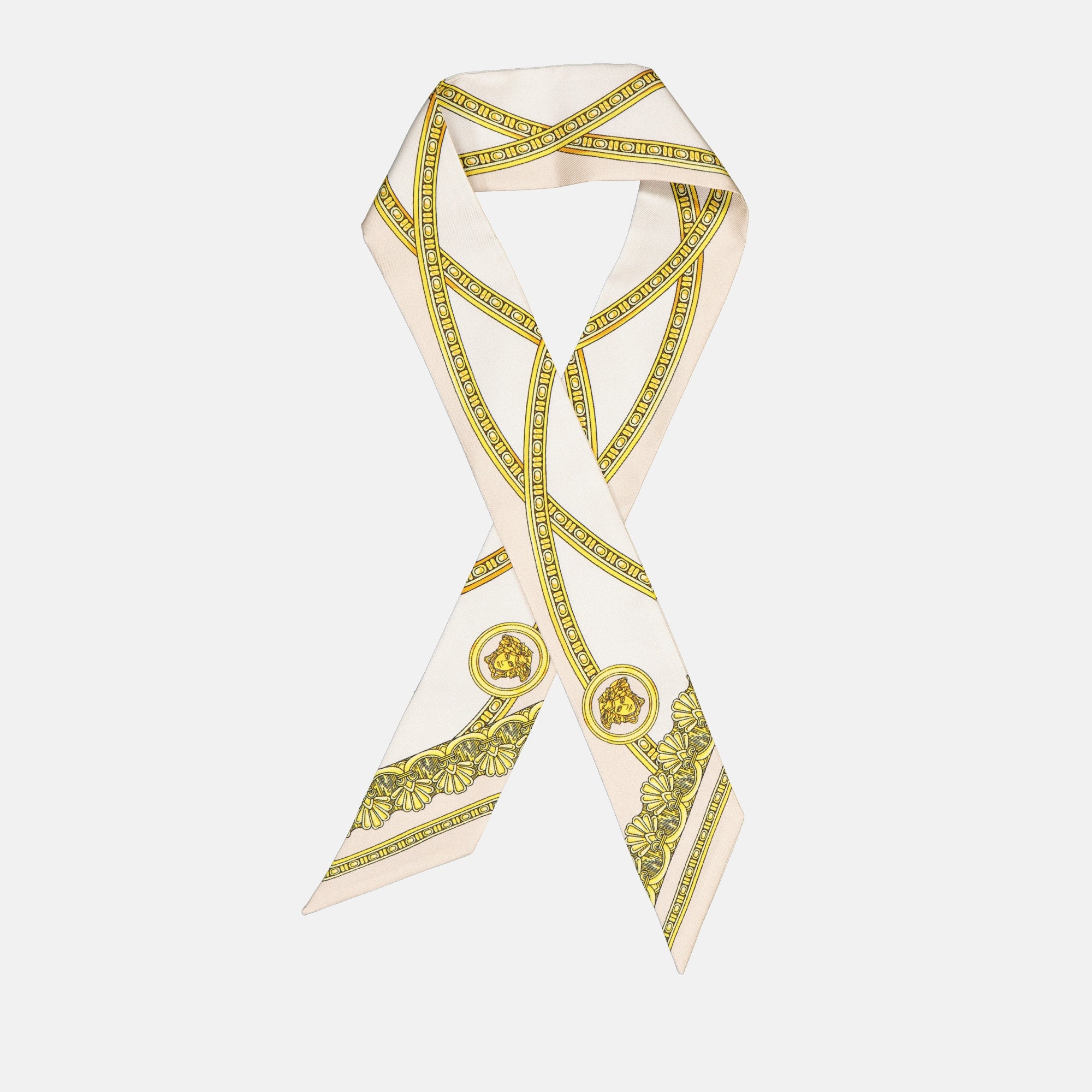 Écharpes, foulards et gants Bandeau en soie Versace Doré Femme