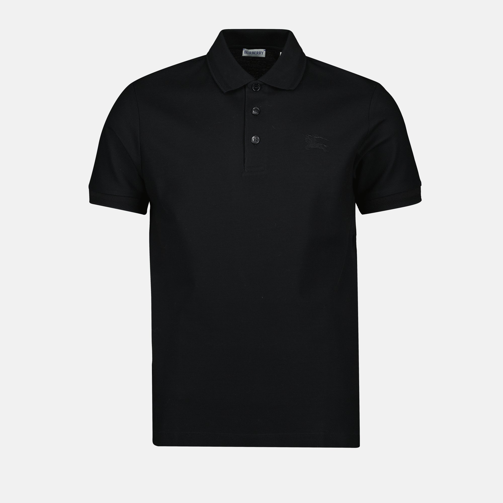 Polos Polo de Algodón Burberry Negro Homme
