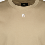 T-Shirts Baumwoll-T-Shirt Fendi Beige Herren