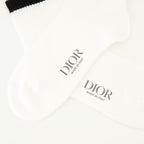 Image de l'article Chaussettes blanches en coton de la marque Dior pour Homme - Saison Printemps-Été 2026 - Vue détaillée_2