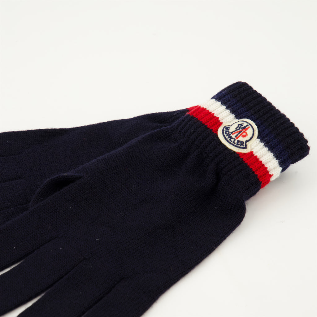 Écharpes, foulards et gants Gants en laine Moncler Bleu Homme