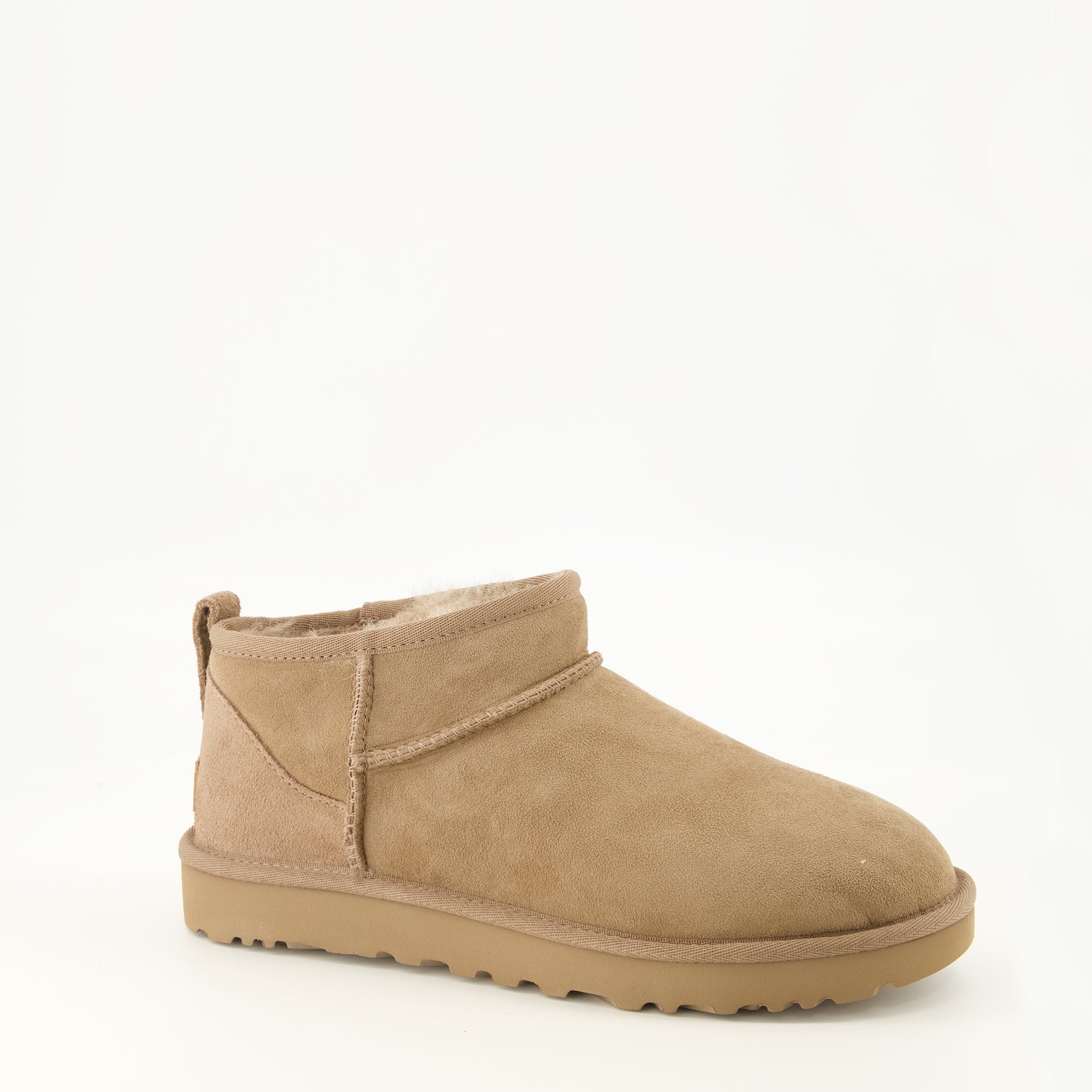Bottines Stivali Classici Ultra Mini Beige Ugg Beige Femme