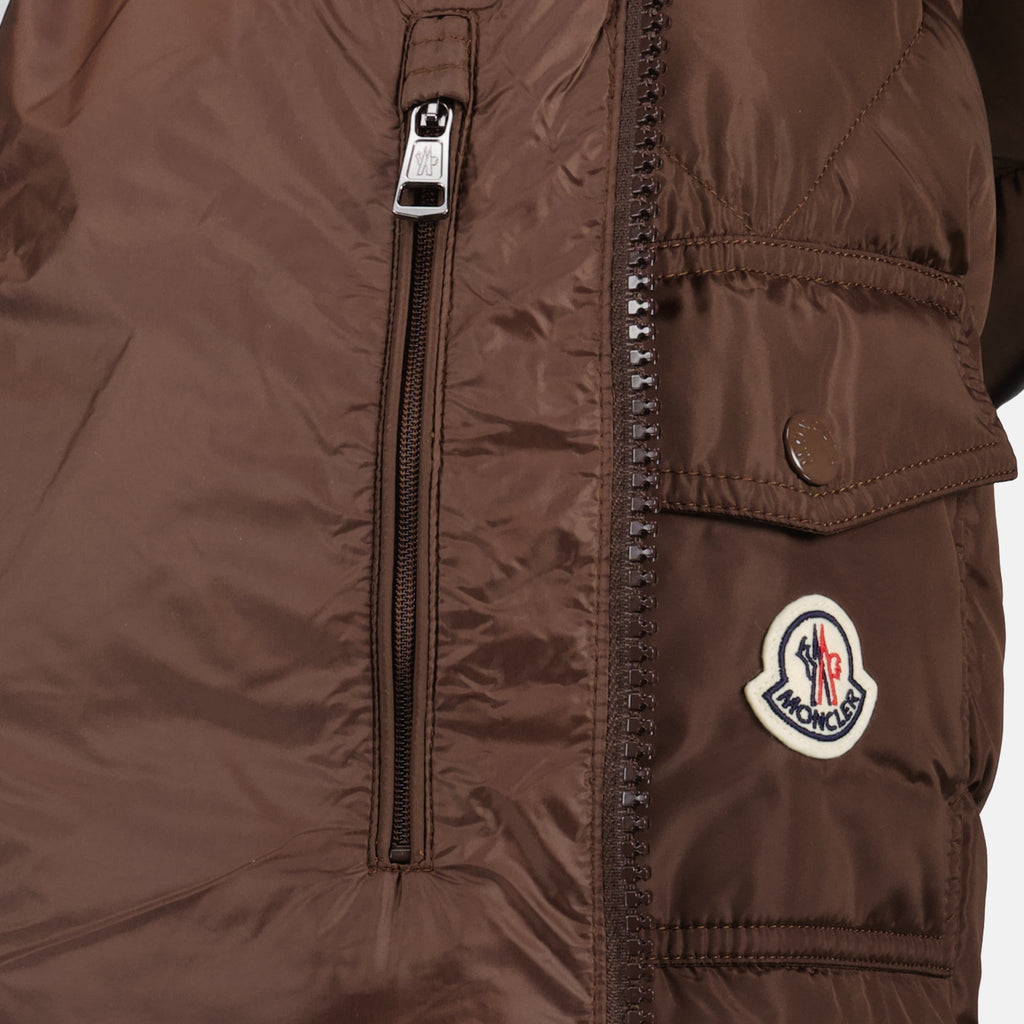 Manteaux Doudoune Maya marron Moncler Marron Homme