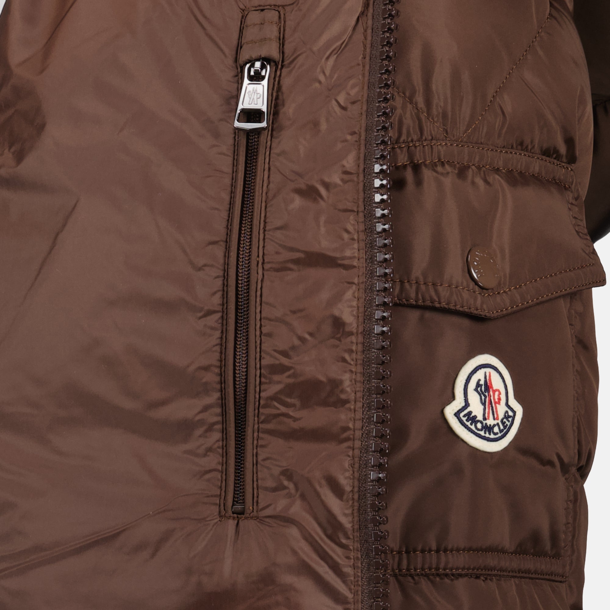 Manteaux Doudoune Maya marron Moncler Marron Homme
