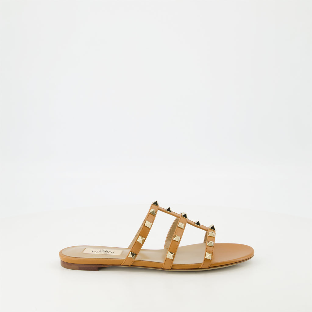 Chaussures ouvertes Sandales Rockstud Valentino Garavani Marron Femme