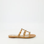 Chaussures ouvertes Sandales Rockstud Valentino Garavani Marron Femme