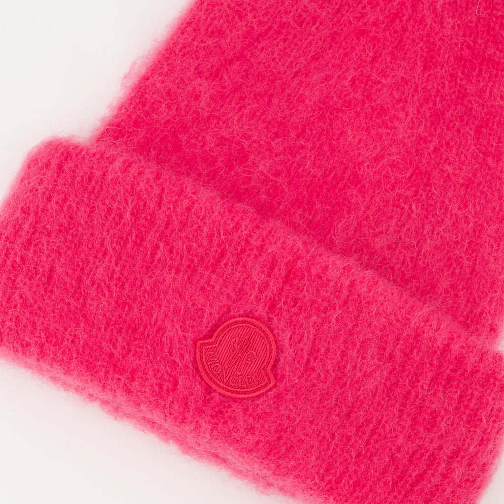 Imagem do gorro de lã e mohair da marca Moncler para mulher - Coleção Outono-Inverno 2025 - Vista detalhada