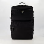 Zaini Zaino Re-Nylon Nero Prada Nero Homme
