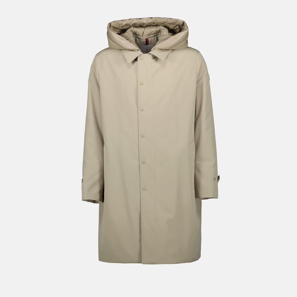 Casacos Miroir Long Coat Moncler Bege Homme