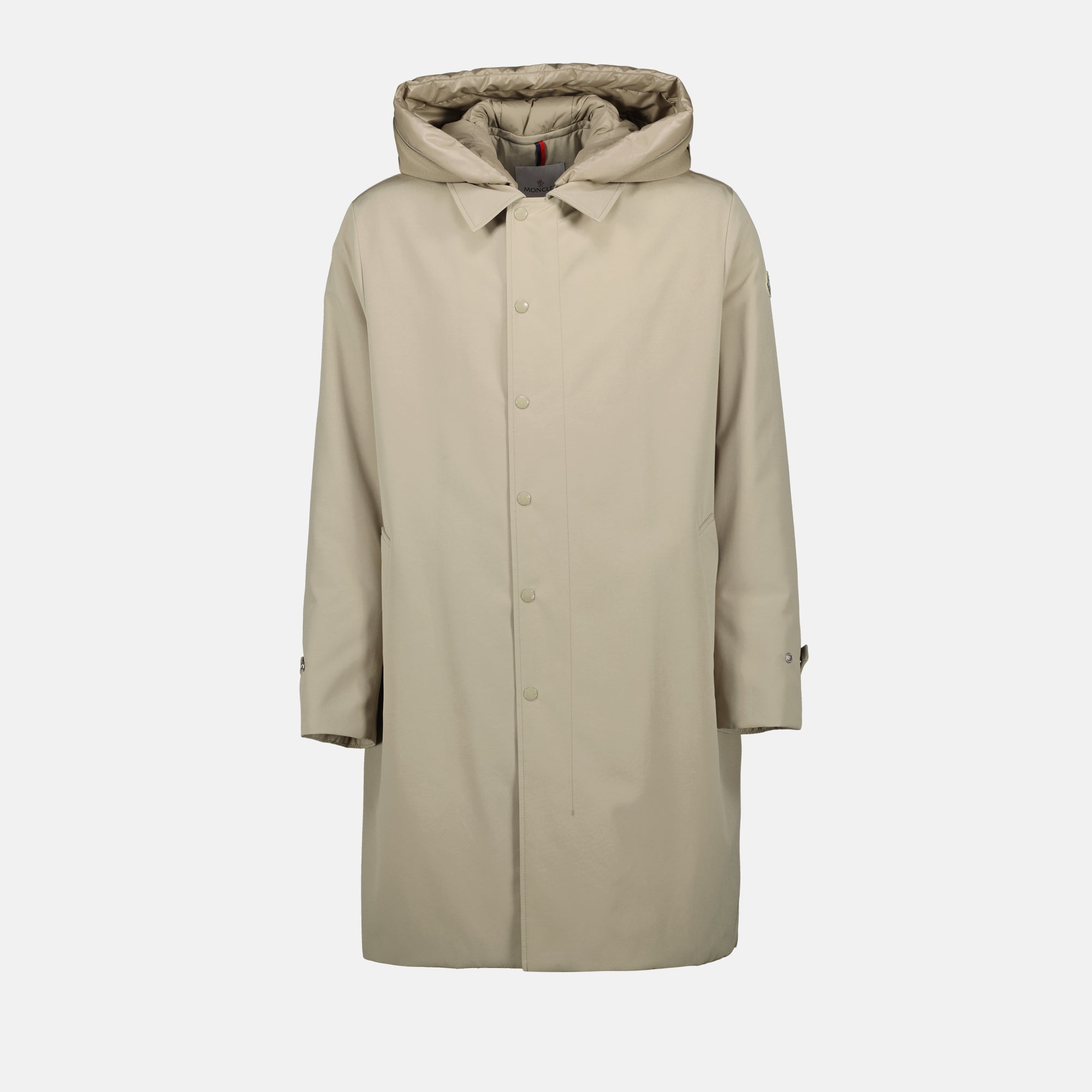 Casacos Miroir Long Coat Moncler Bege Homme