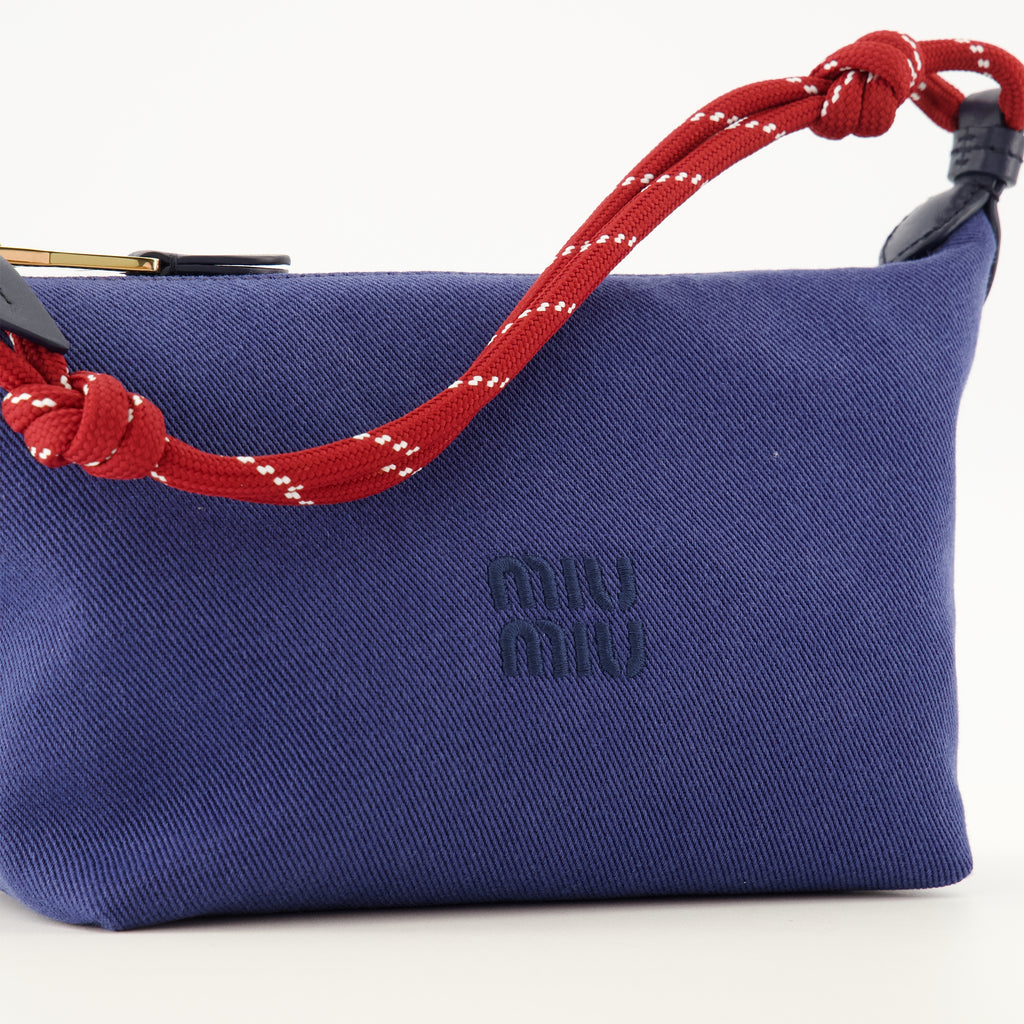 Sacs à main et épaule Bolsito de Gabardina Azul Marino Miu Miu Bleu foncé Femme