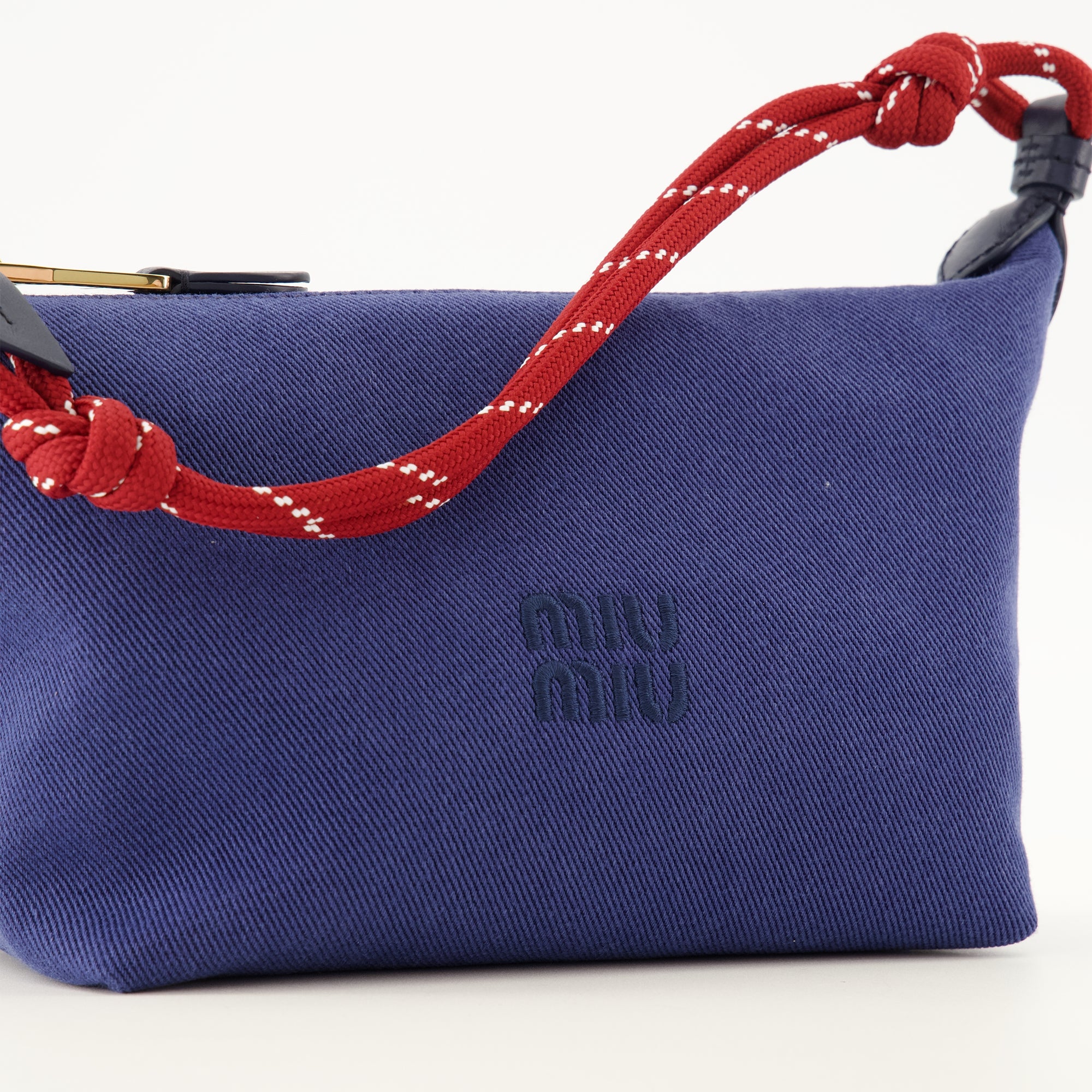 Sacs à main et épaule Bolsito de Gabardina Azul Marino Miu Miu Bleu foncé Femme