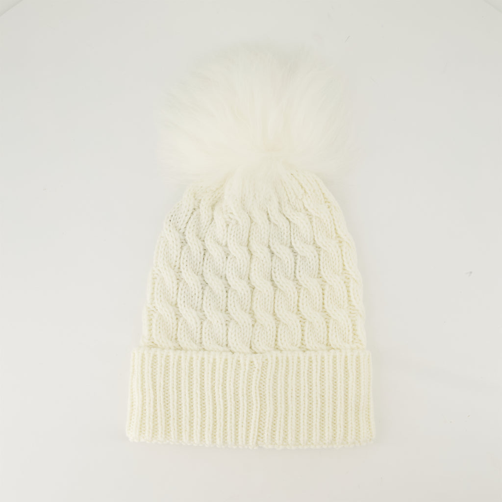 Hats, caps and beanies Bonnet à pompon Moncler Grenoble White Femme