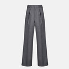 Pantalons Pantalon de ville Mm6 Gris Femme