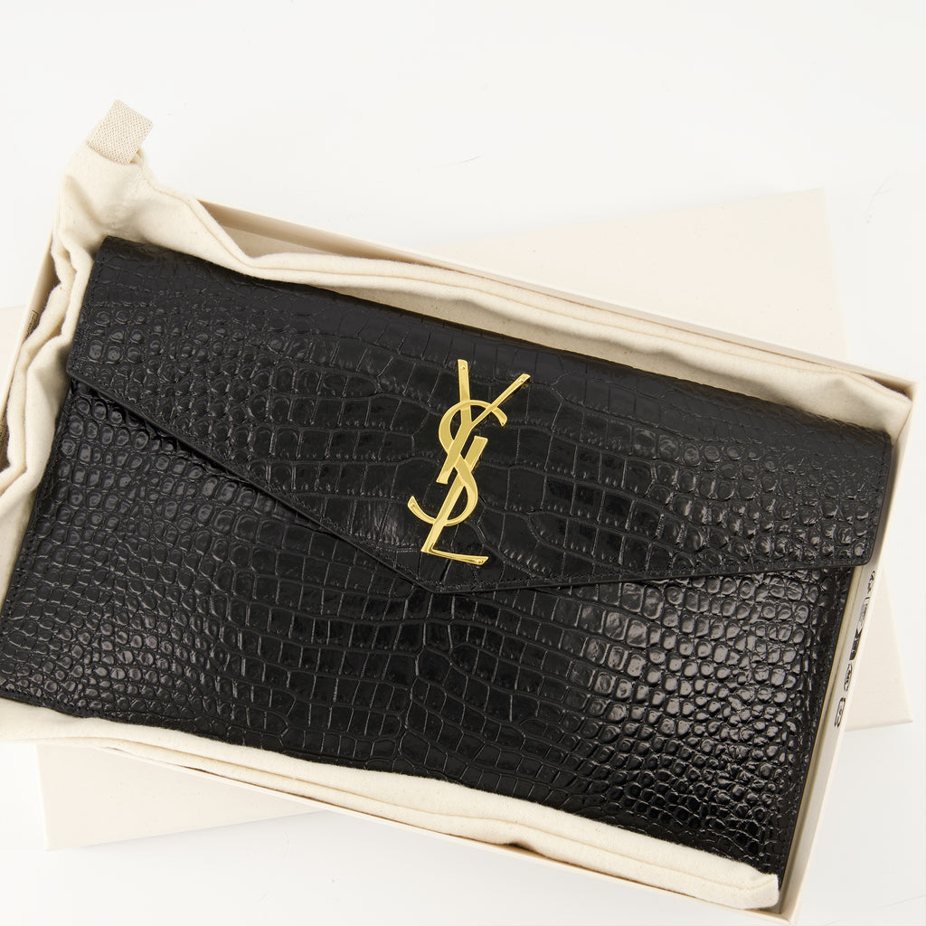 Pochettes Pochette Uptown Saint Laurent Noir Femme