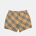 Beachwear Maillot de bain à carreaux Burberry Beige Homme