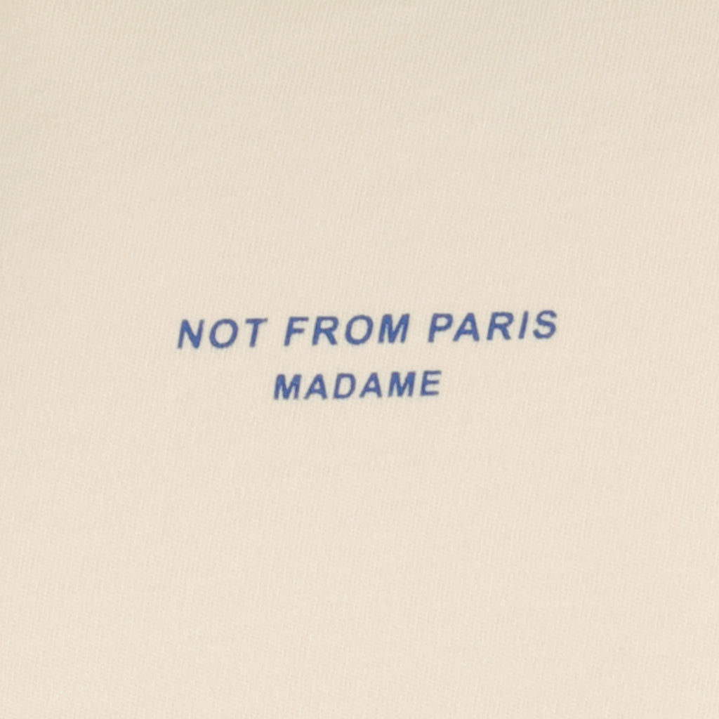 ブランドDrole De Monsieurの男性用ベージュスローガンTシャツの記事の画像 - 春夏2026 - 詳細ビュー_2