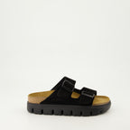 Zapatos abiertos Claquettes Arizona à plateforme Birkenstock Negro Femme