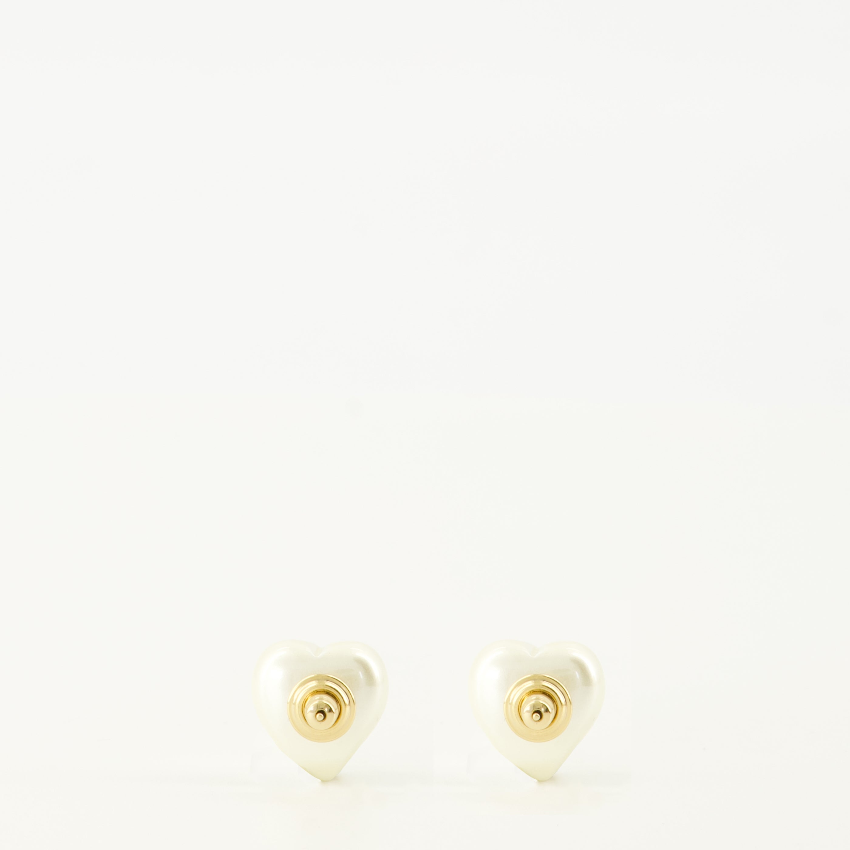 Imagem dos brincos Vlogo em metal e pérolas da marca Valentino Garavani para Mulher - Temporada Primavera-Verão 2026 - Vista Traseira