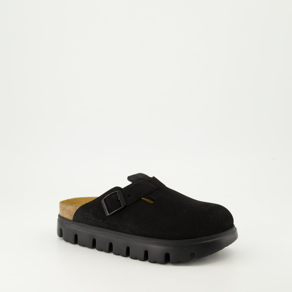 Scarpe aperte Boston Chunky Mules Birkenstock Nero Femme