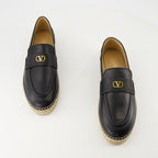 에스파드리유 팜 가죽 에스파드리유 Valentino Garavani 검은색 Homme