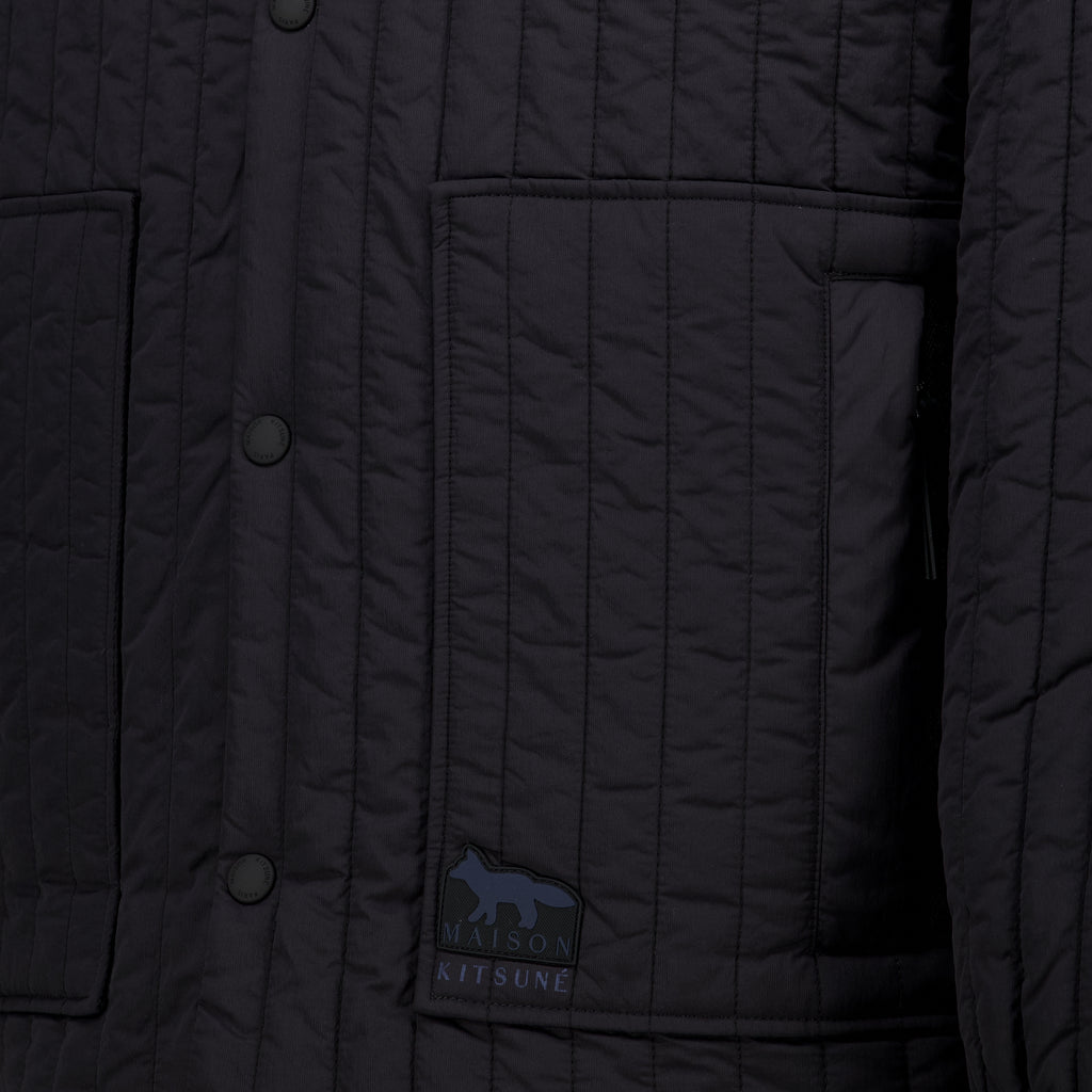 Vestes Veste matelassée en nylon Maison Kitsune Noir Homme