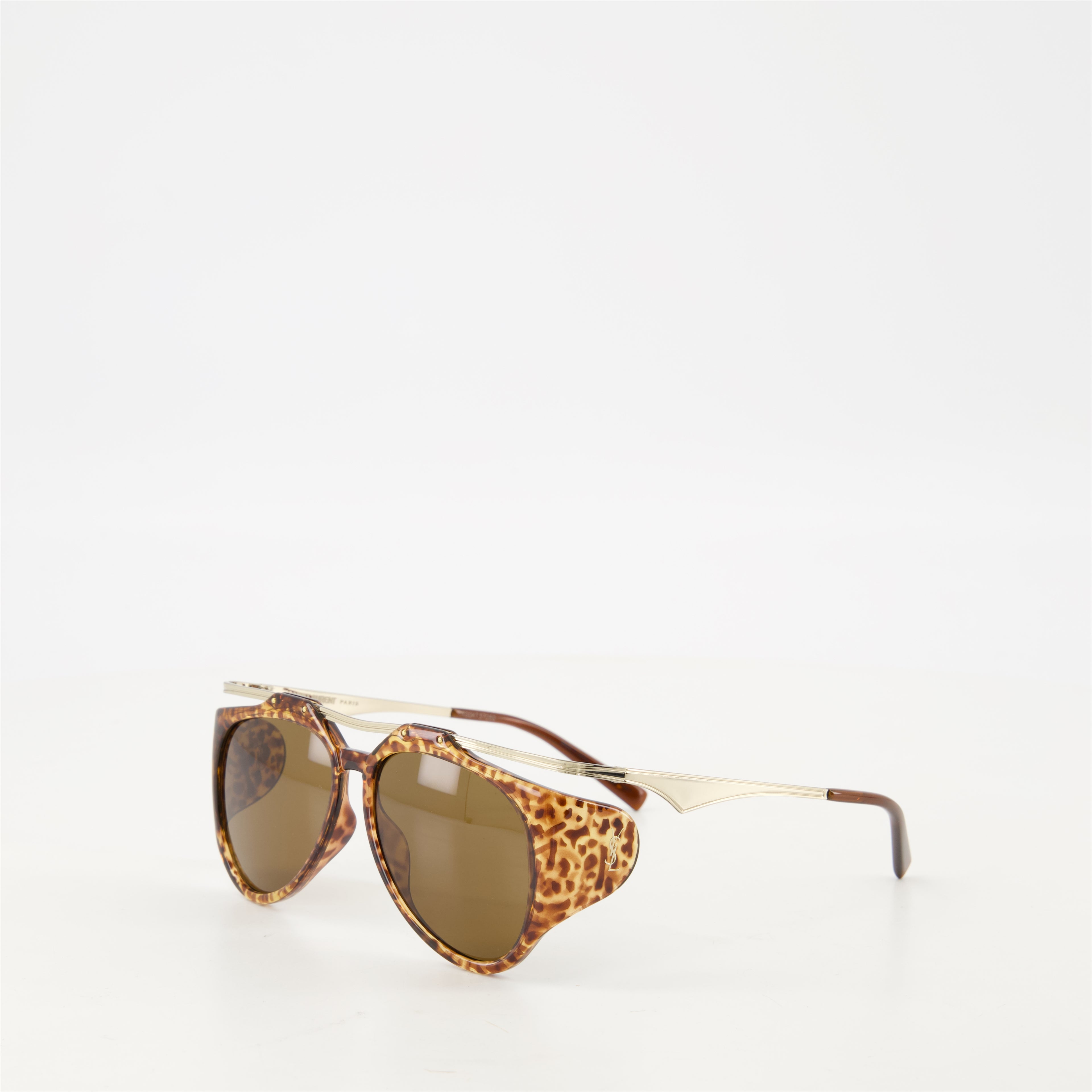 Lunettes Lunettes de soleil SL M137 Amelia Saint Laurent Marron Unisexe
