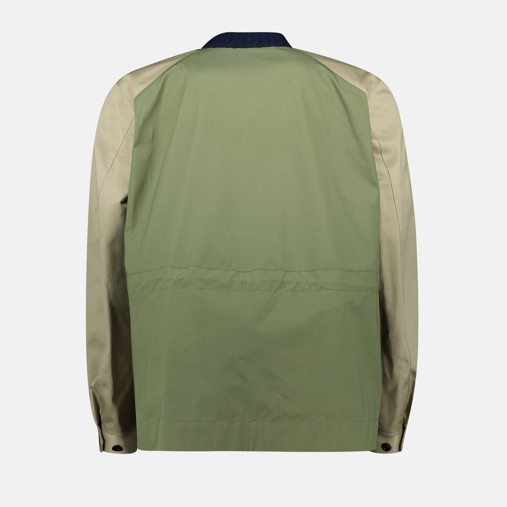 Prendas de punto Suéter de Algodón Mixto Sacai azul oscuro Homme