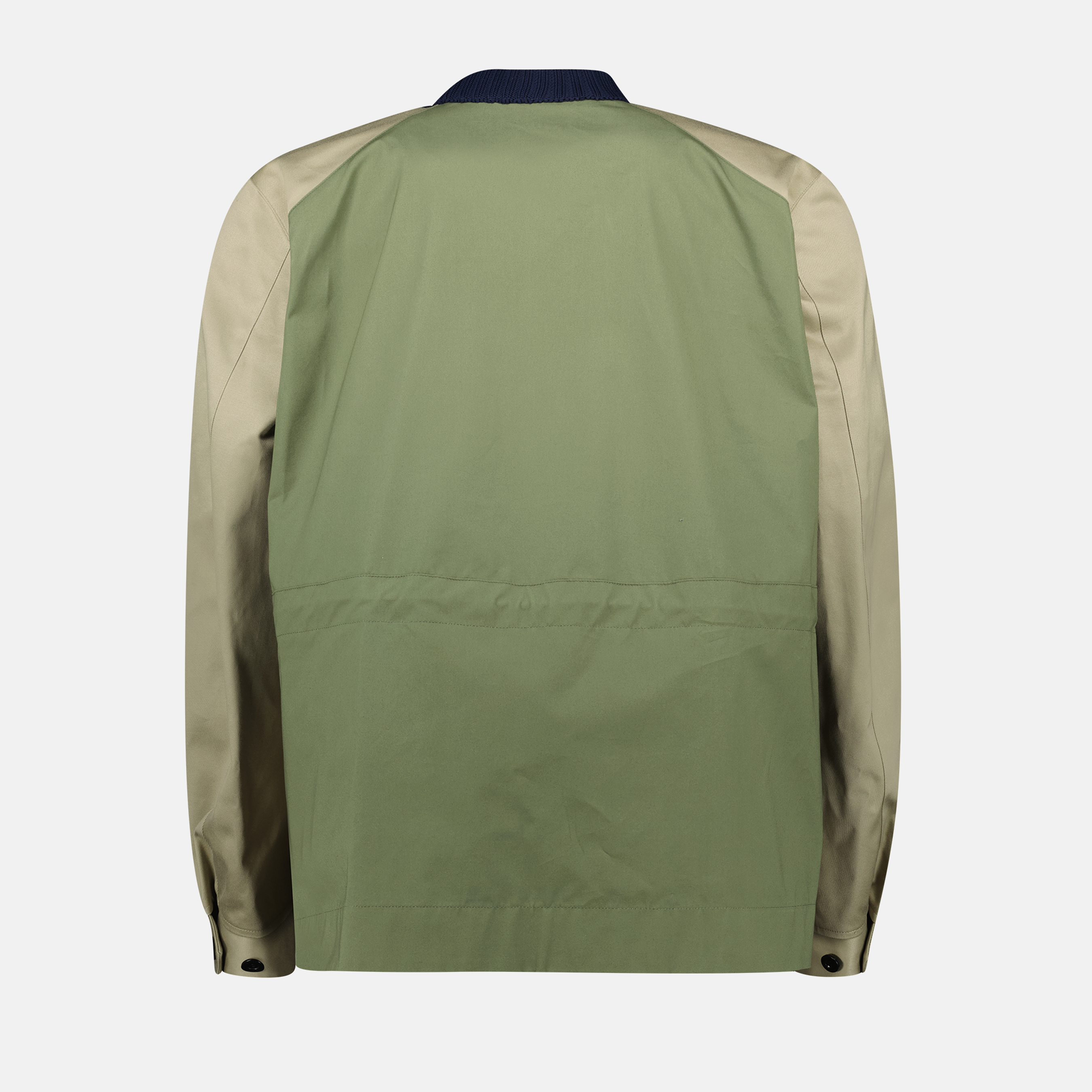 Prendas de punto Suéter de Algodón Mixto Sacai azul oscuro Homme