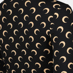 Imagem do Top Jersey Moon preto e bege da marca Marine Serre para Mulheres - Temporada Outono-Inverno 2025 - Vista Detalhada_1