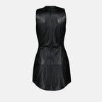 Vestidos Vestido de Couro L-Ilith Diesel Preto Mulheres