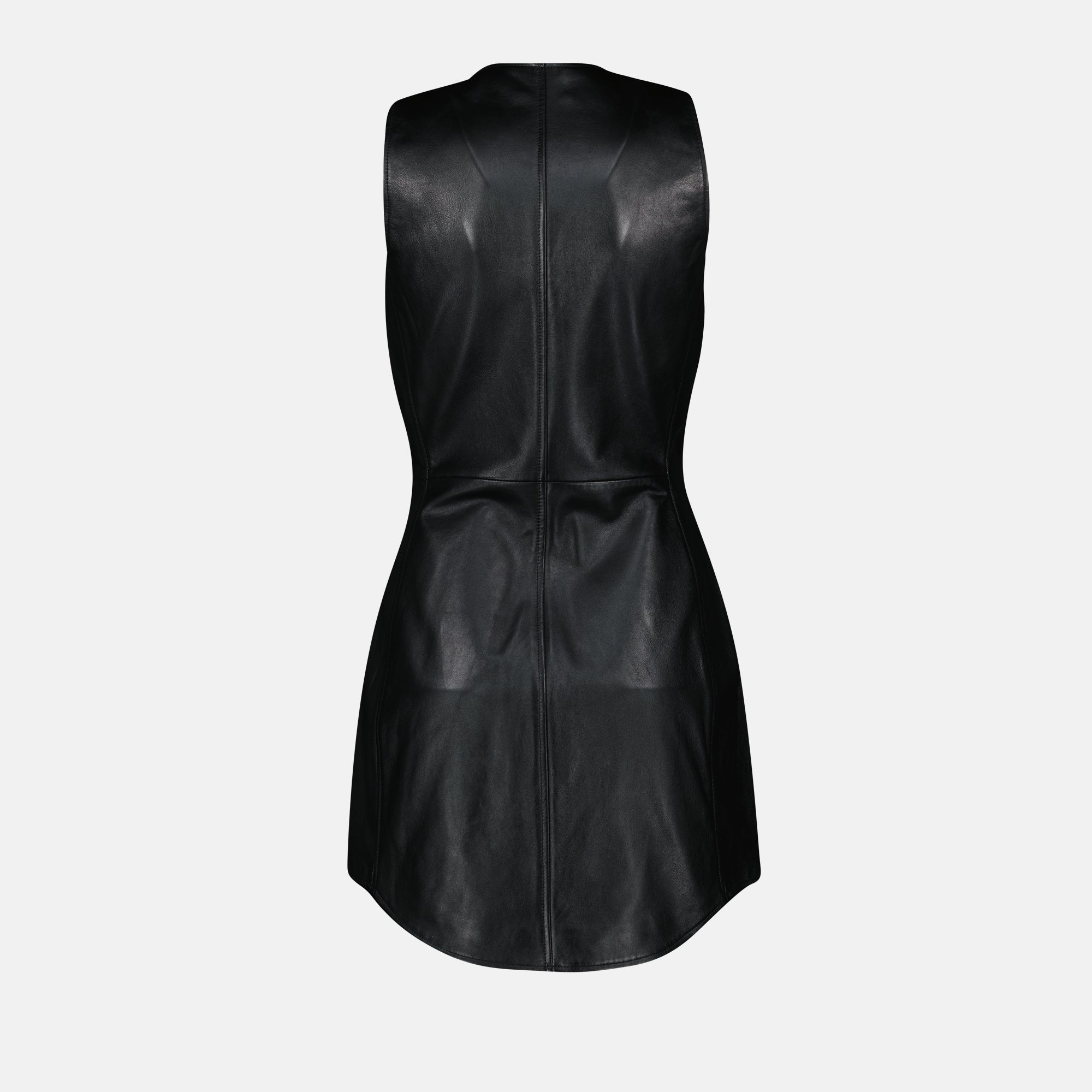 Robes Robe en cuir L-Ilith Diesel Noir Femme