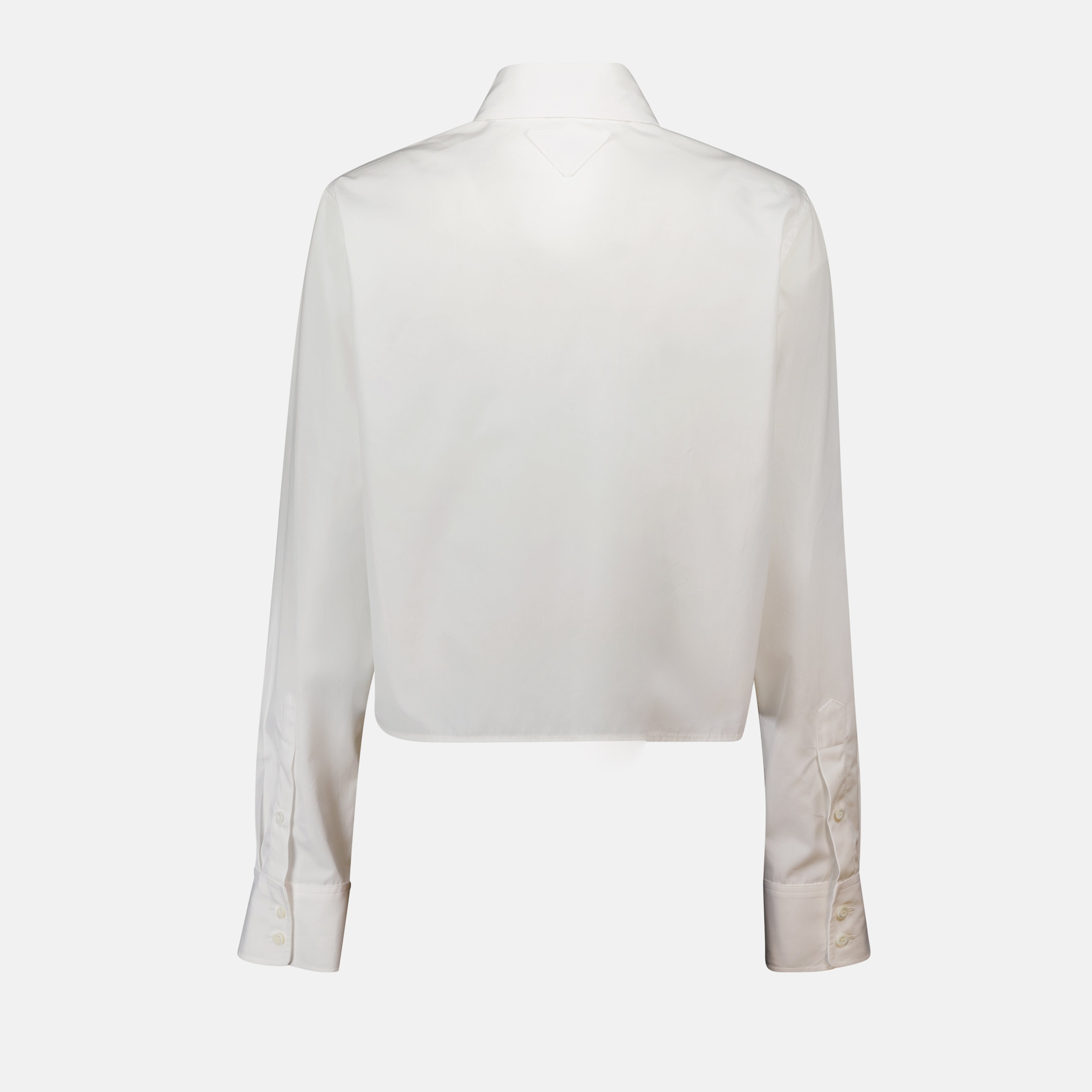 Chemises Chemise à broderie Prada Blanc Femme