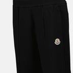 Pantalones Pantalones de chándal con logo Moncler Negro Femme