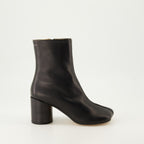 Ankle boots Stitch-Out Leather Ankle Boots Mm6 Black Femme